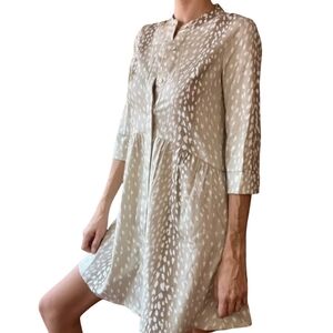 Tuckernuck Royal Antelope Cotton Sateen Shirt Dress Size L